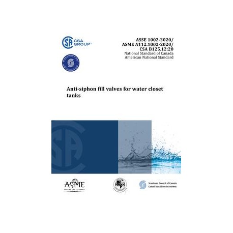 ASME A112-1002/ASSE 1002/CSA B125.12-2020