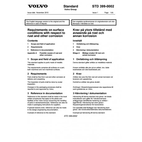 VOLVO STD 399-0002 0